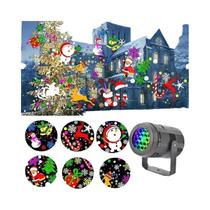 Projetor De Luz Laser De Natal Floco De Neve À Prova d'Água Luzes LED Rotativas Para Decoração Com