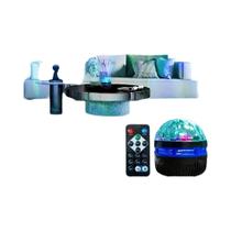 Projetor De Luz LED Estelar RGB Com Controle Remoto Para Casa, Rotação Automática Para Natal E