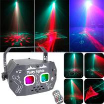 Projetor De Luz LED RGB Para DJ Disco Efeito Aurora R&G Padrões De Laser Flash Para Festa De Dança
