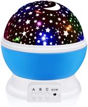 Projetor de luz noturna Borelor Star para crianças com 12 modos de cores