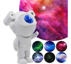 Projetor De Luz Noturna Galáxia Nebulosa Astronauta