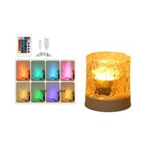 Projetor De Luz Noturna LED Recarregável Com 16 Cores, Efeito De Ondas De Água, RGB Regulável,