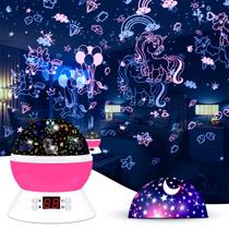 Projetor de Luz Noturna MOKOQI Unicórnio com Temporizador para Quarto Infantil Projetor de Luz Noturna MOKOQI Unicórnio com Temporizador para Quarto Infantil