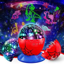 Projetor de luz noturna Spider Egg Dinosaur & Star Kids