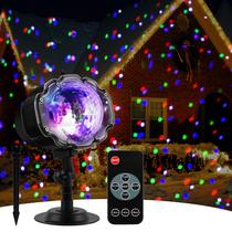 Projetor de Neve de Natal Yokgrass - Iluminação com Efeitos de Neve Projetor de Neve de Natal Yokgrass - Iluminação com Efeitos de Neve