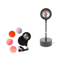 Projetor De Pôr Do Sol USB Luz Noturna Para Quarto Sala De Estar Decoração Interna Atmosfera De Bar Projetor De Pôr Do Sol USB Luz Noturna Para Quarto Sala De Estar Decoração Interna Atmosfera De Bar