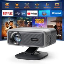 Projetor de vídeo inteligente AuKing 4K, 800ANSI, foco automático, WiFi 6, Bluetooth