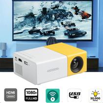 Projetor Filme Mini Hd Portátil Datashow Full Hd Tv Espelhamento Yg300 Led