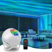 Projetor Galaxy HERHOTER Star com alto-falante Bluetooth e controle remoto