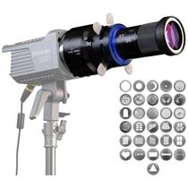 Projetor Gobo Bowens Mount Snoot Spotlight para Aputure/Godox