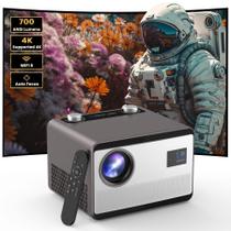 Projetor GROVIEW totalmente vedado 700 ANSI 4k WiFi Bluetooth 1080P