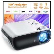 Projetor HAPPRUN Native 1080P Bluetooth 5.1 9500L 100"