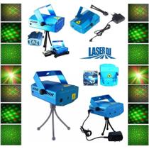 Projetor Holográfico Canhão Laser Efeitos Luz Strobo Iluminação Animação Pisca Led Decoração Baladas