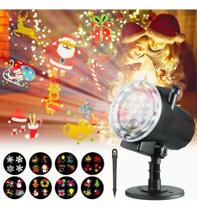 Projetor Holografico Natal Halloween Desenhos Led Festa Top Cor Das Luzes Multicolorido