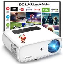 Projetor HOPVISION Full HD 1080P - 15000 Lumens - Tela de até 350"
