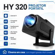 Projetor HY 320 Compacto Smart TV Android 11 HDMI USB Projetor HY 320 Compacto Smart TV Android 11 HDMI USB