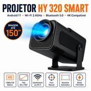 Projetor HY 320 Smart TV Android 11 HD 720p Nativo 4K Compatível