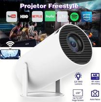 Projetor HY300 Original Portátil Smart Android 11 4K Ultra HD HDMI Wifi Bluetooth Alto Falante Embutido