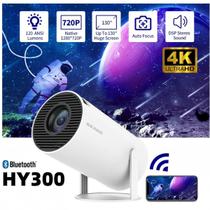 Projetor HY300 Smart Android 11 4K WiFi Bluetooth Portátil Cinema Em Casa HDMI