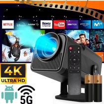 Projetor HY320 1080p Android 13 Full HD Bluetooth WiFi HDMI USB Espelha com Celular Lançamento 2025 Projetor HY320 1080p Android 13 Full HD Bluetooth WiFi HDMI USB Espelha com Celular Lançamento 2025