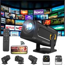 Projetor Hy320 4K Android 6 HDMI TVBox Smart