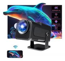 Projetor HY320 com Android 11, Tela de 150, WiFi Bluetooth e Pilha