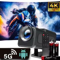 Projetor HY320 com Bluetooth e apps Use com fone, caixa ou headset