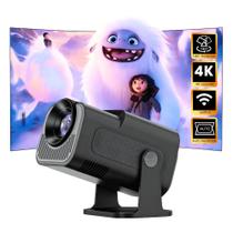 Projetor HY320 Mini Ultra HD 4500Lumens BT Wifi 5G Preto