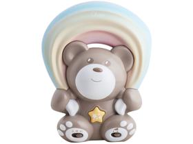 Projetor Infantil Arco Iris Chicco Luminaria Ursinho Rainbow Neutro com Musicas Bege Projetor Infantil Arco Iris Chicco Luminaria Ursinho Rainbow Neutro com Musicas Bege