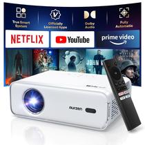Projetor Inteligente Aurzen EAZZE D1 WiFi Bluetooth 1080P Branco