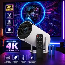 Projetor Inteligente Hy300 Pró 470 ANSI 5G Smart 4K Wifi 6 Bluetooth 5.0 Android 11 Projetor Inteligente Hy300 Pró 470 ANSI 5G Smart 4K Wifi 6 Bluetooth 5.0 Android 11