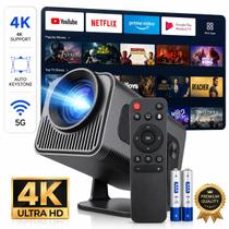 Projetor Inteligente Hy320 Pró 2026 Modelo Novo Grande 790 ANSI 1080P 5G Smart 4K Wifi 6 Bluetooth 5.0 Android 14