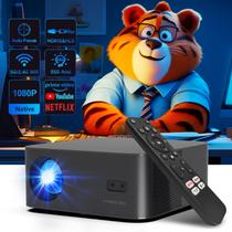 Projetor Inteligente Magcubic - 1080P, WiFi, Bluetooth, Foco Automático e Áudio Dolby - Licenciado Oficialmente pela Netflix