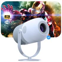 Projetor inteligente R1 2026 nova geração 4K auto ajustável, Wifi 5G Bluetooth 5.1, 150'' polegadas, Android 11 iOs, Full HD Projetor inteligente R1 2026 nova geração 4K auto ajustável, Wifi 5G Bluetooth 5.1, 150'' polegadas, Android 11 iOs, Full HD