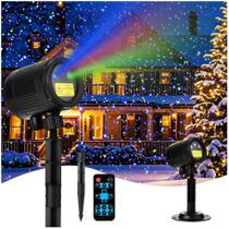 Projetor Laser de Natal Nazuwke RGB Outdoor - 3 Cores Projetor Laser de Natal Nazuwke RGB Outdoor - 3 Cores