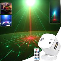 Projetor Laser RGB LED USB Com 40 Padrões De Luz Para Festas, DJ, Discoteca, Bar, Dança E Efeitos De