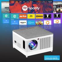 Projetor LCD Full HD 1920X1080p 4000 Lumens 5G WiFi Bluetooth Espelhamento IOS Android TV Laptop PC