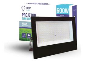 Projetor led 600w slim 6500k 23x17 bivolt