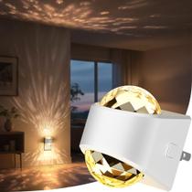 Projetor LED Briignite com luz noturna Plug-in de luz noturna Projetor LED Briignite com luz noturna Plug-in de luz noturna