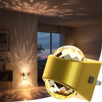 Projetor LED Briignite Night Light Gold Plug-in Wall Outlet Projetor LED Briignite Night Light Gold Plug-in Wall Outlet