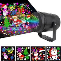 Projetor Led Desenhos Natalinos Laser Casa Jardim