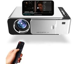 Projetor Led Espelhamento Celular Wifi Branco Alta Resolução