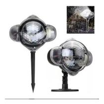 Projetor Led Natal (imita neve) com espeto para jardim
