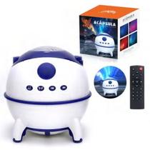 Projetor Led Noturno Galáxia Capsula Com Bluetooth Musicas Bivolt AL-L36