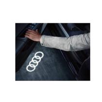 Projetor Led Porta Audi Four Rings