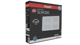 Projetor Led Refletor Slim 200W Branco Frio Biv 6500k Avant