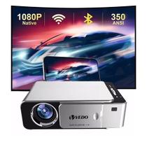 Projetor LED T6 Portátil Bivolt 3500 Lumens Luuk Young T6 Prateado