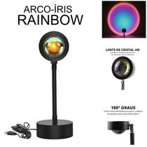 Projetor Luz Arco-Íris Rainbow LED Luminária de Mesa USB - LED Force