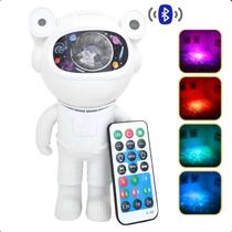 Projetor Luz Astronauta Galáxia Nebulosa Som Projetor Luz Astronauta Galáxia Nebulosa Som