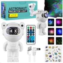 Projetor Luz Astronauta Galáxia Som Controle Bluetooth Projetor Luz Astronauta Galáxia Som Controle Bluetooth